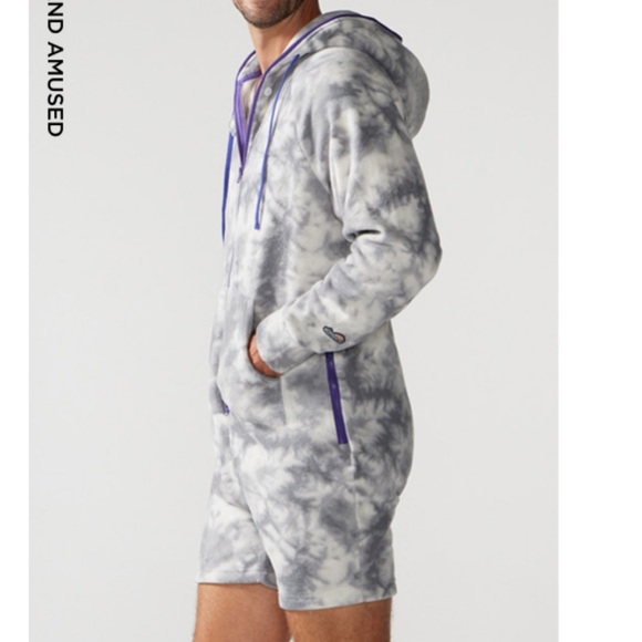NWT Chubbies Men’s Dazed and Amused Chubbsie 2.0  Hooded Romper. Size Small - Picture 2 of 12